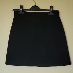 Wool/mohair United Colors of Benetton black skirt A-line, high-waisted